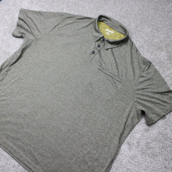 Duluth Polo Shirt Men 3XL XXXL Green Armachillo Cooling Relaxed Fit Short Sleeve - Picture 4 of 14